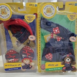 Build-A-Bear Denim Dress Set and  Accessories Set